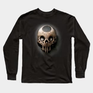 Surreal Alien Skull Artwork, Species Artwork Long Sleeve T-Shirt